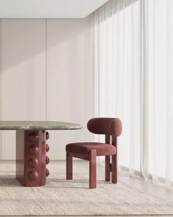 Burgundy Dining Chair