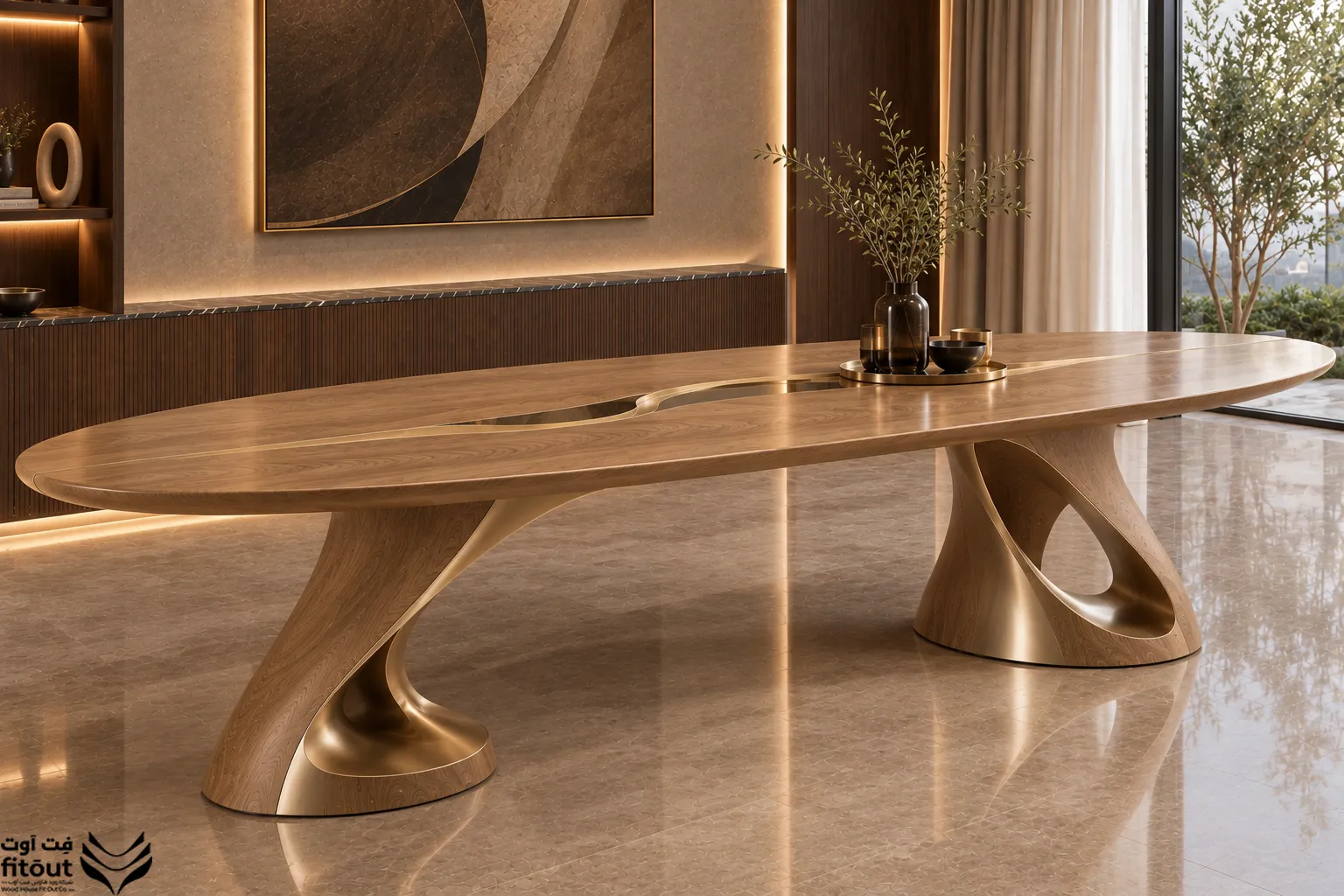 River Oval Dining Table