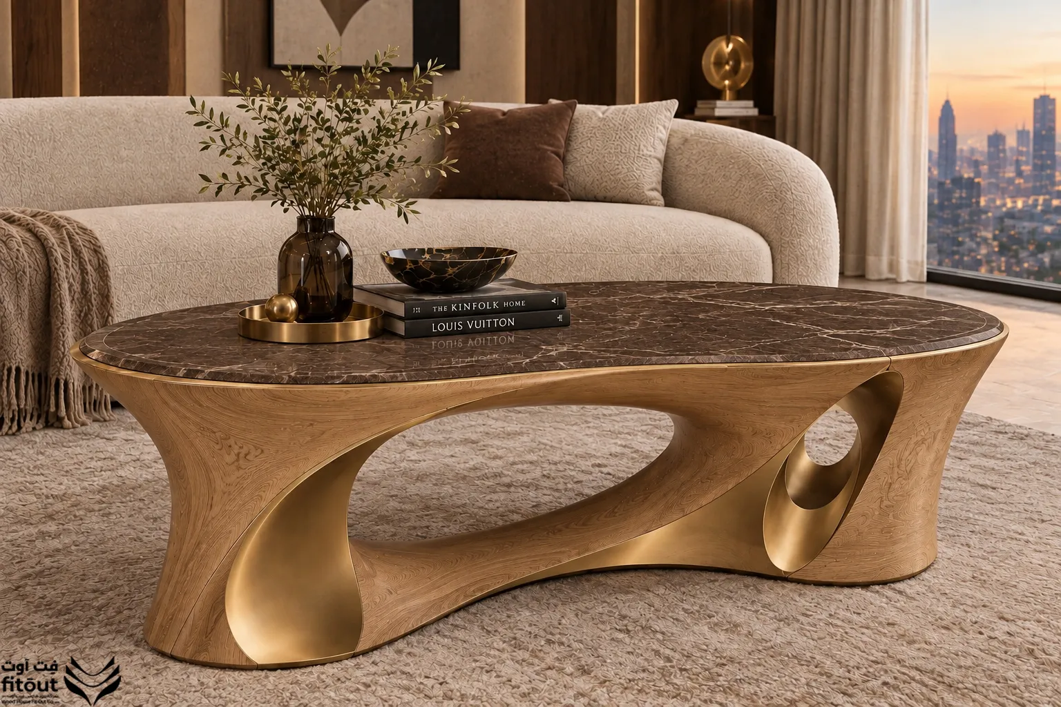 Organic Marble Coffee Table