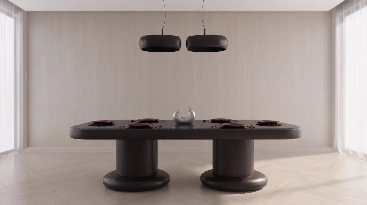 Loop" Dark Luxury Dining Table