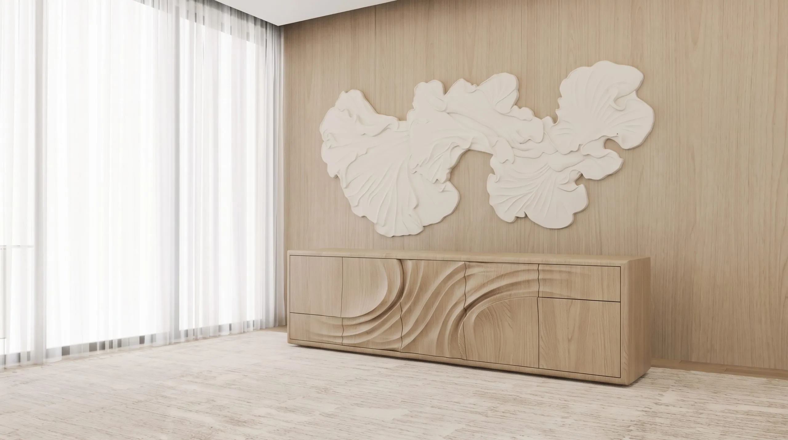“Loop” Luxury Wooden Sideboard