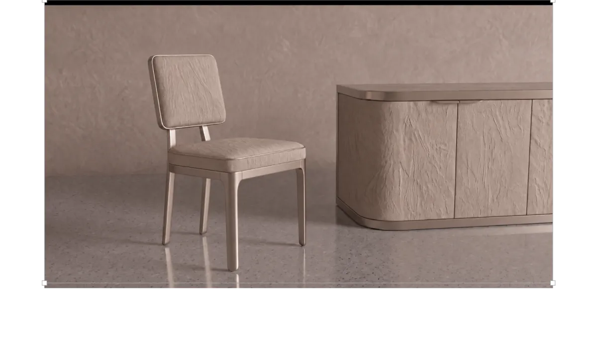 Curved Upholstered Dining Chair